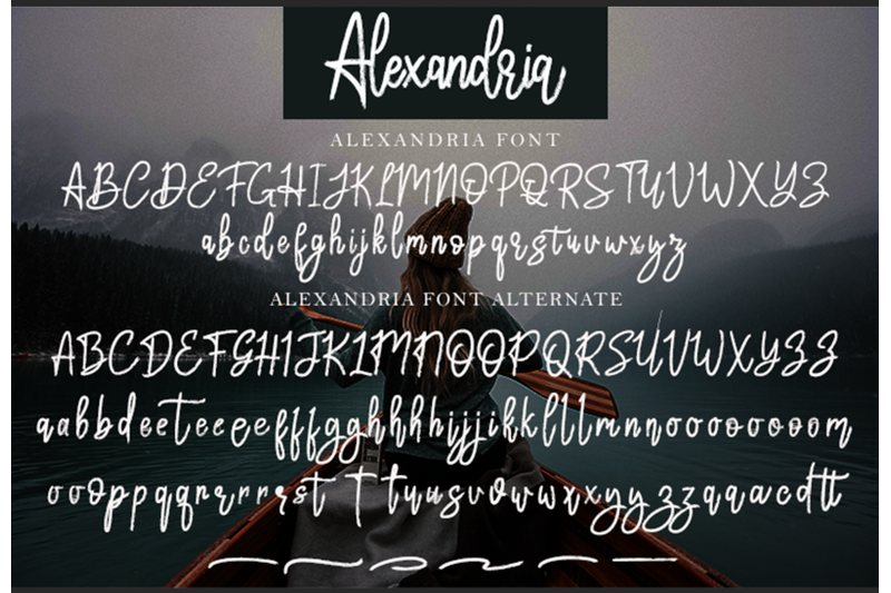 alexandria-brush-font