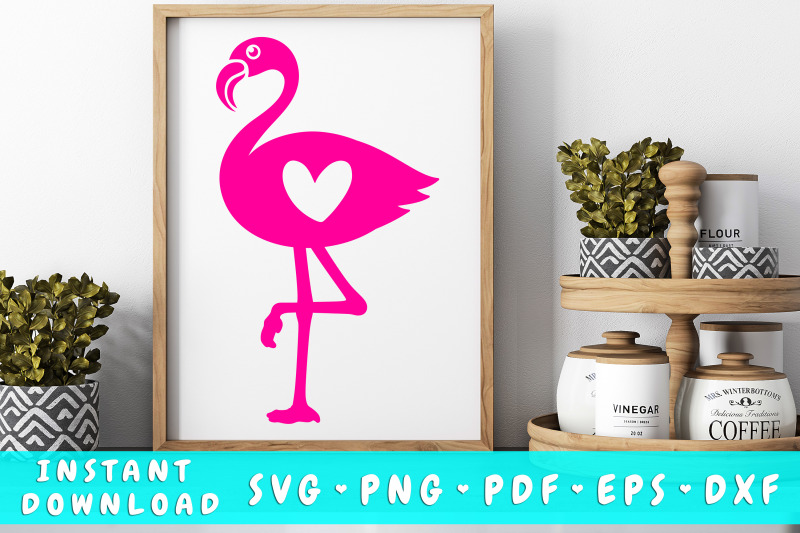 flamingo-with-heart-svg