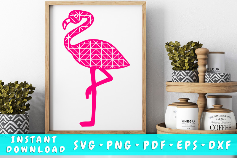 flamingo-with-mosaic-pattern-svg