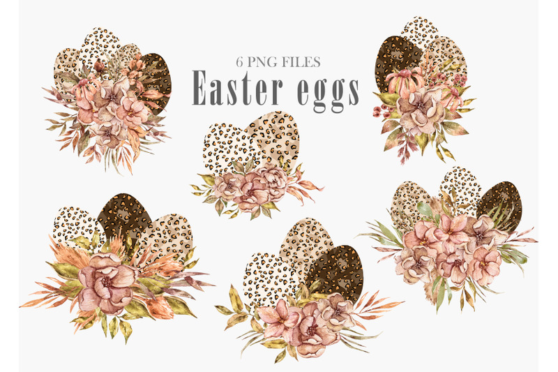 watercolor-easter-leopard-floral-eggs-clipart-6-png-files