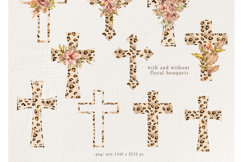 watercolor-leopard-crosses-clipart-10-png-files