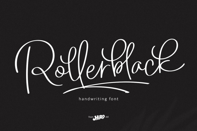 rollerblack-handwritting-font