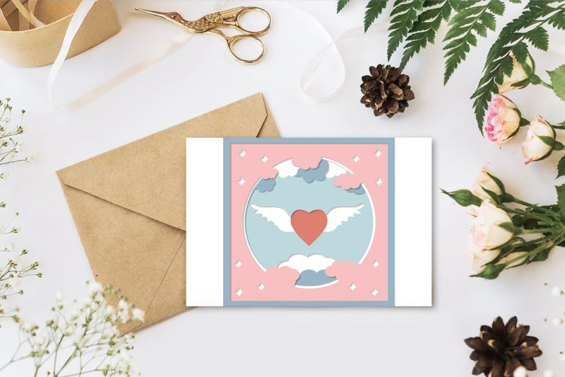 3d-postcard-heart-with-wings-svg-papercut