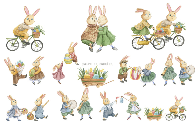 easter-rabbit-watercolor-set