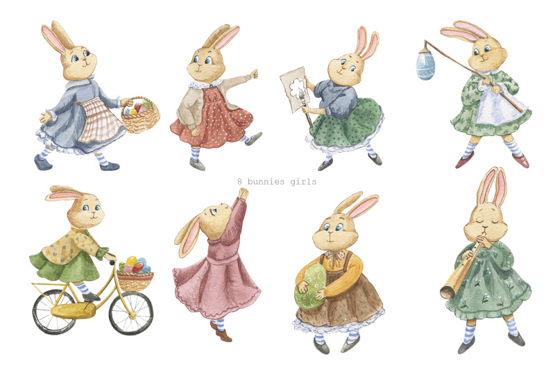 easter-rabbit-watercolor-set