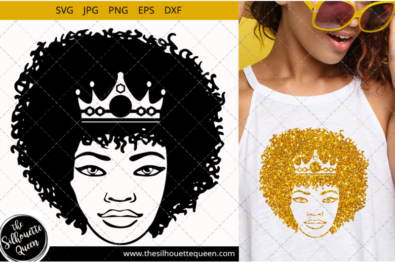 afro-woman-svg-with-curly-bob-natural-hair-and-crown