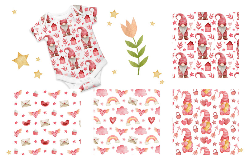 watercolor-gnomes-valentine-039-s-day-seamless-patterns