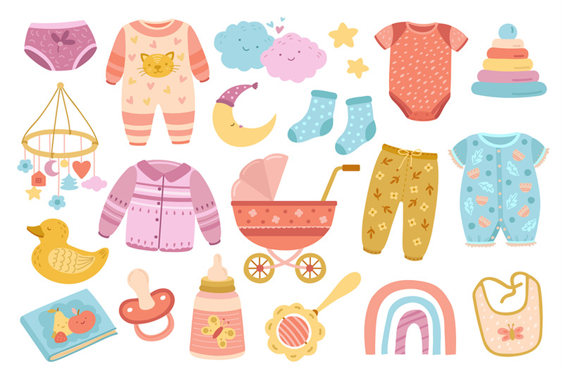 cute-nursery-elements-scandinavian-baby-shower-doodle-toddler-fashio