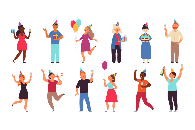 birthday-people-flat-anniversary-party-person-holding-balloon-and-ca