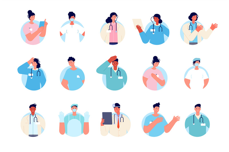 doctor-avatars-health-nurse-portrait-doctors-medical-team-healthcar