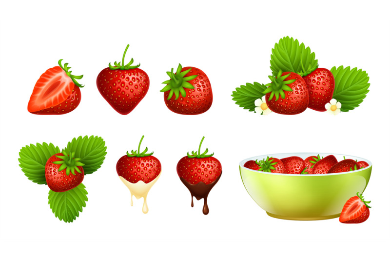 red-strawberry-realistic-berries-strawberries-plants-with-leaf-and-f