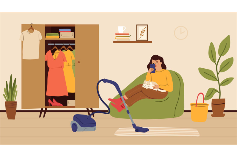 woman-addicted-smartphone-relax-female-character-on-chair-housewife