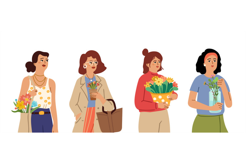 women-with-flowers-bouquet-flower-gardener-characters-summer-floral