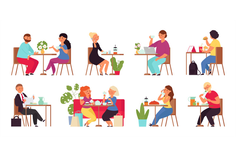 cartoon-people-in-cafe-restaurant-group-shopping-friends-drinking-w