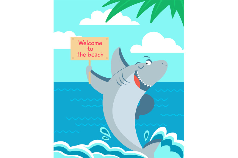 cartoon-shark-poster-sharks-typography-kids-prints-or-baby-book-cove