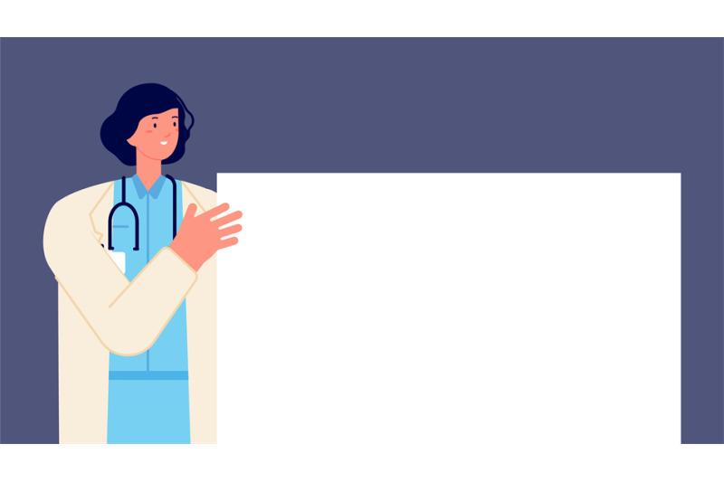 doctor-holding-banner-woman-medical-character-with-blank-sheet-femal