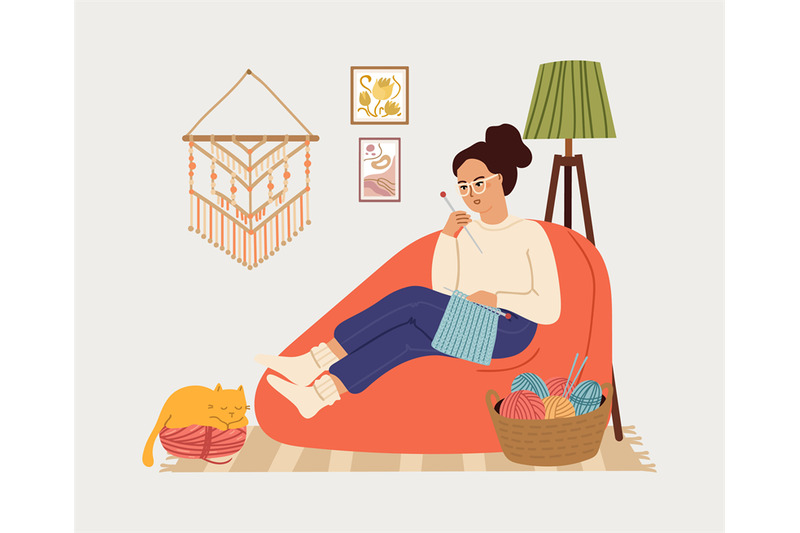 girl-knit-knitting-clothes-woman-relaxing-in-big-chair-cozy-scandin