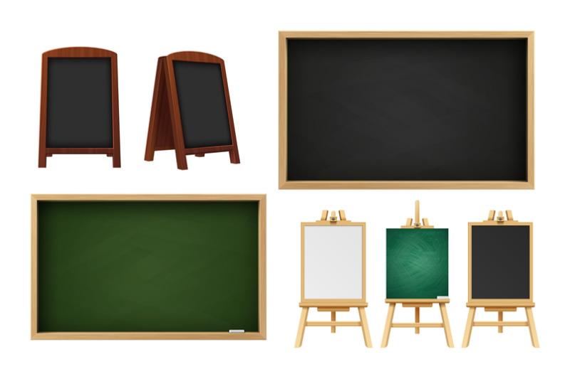 realistic-school-chalkboard-outdoor-restaurant-blackboard-wooden-eas