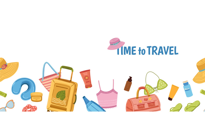 travel-stuff-banner-tourism-tourist-luggage-and-beach-bag-summer-va