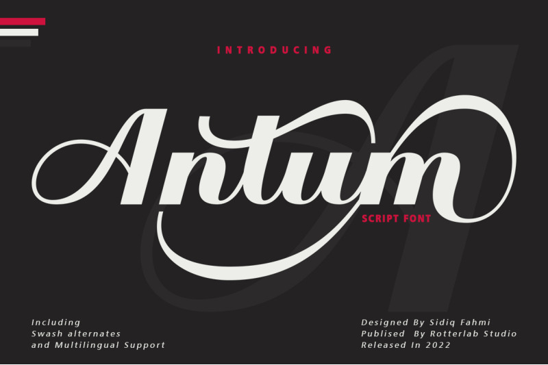 antum-vintage-bold-script