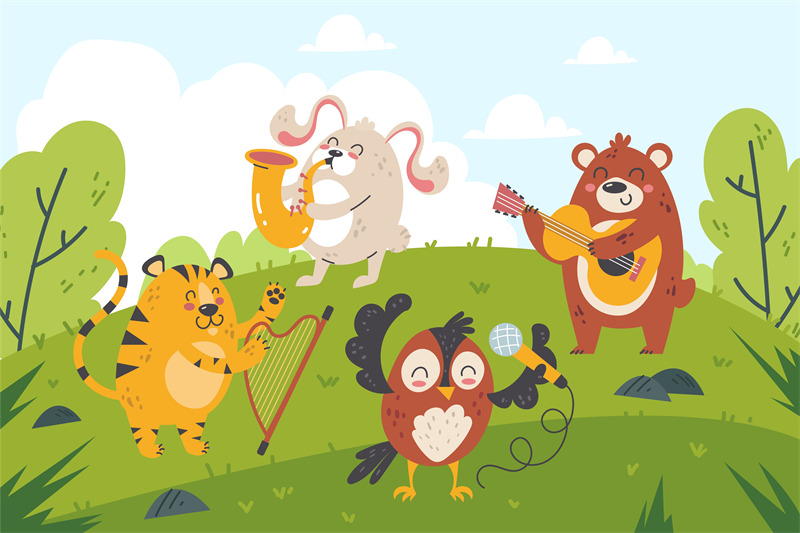 animals-musicians-in-forest-funny-cartoon-characters-play-orchestra-i