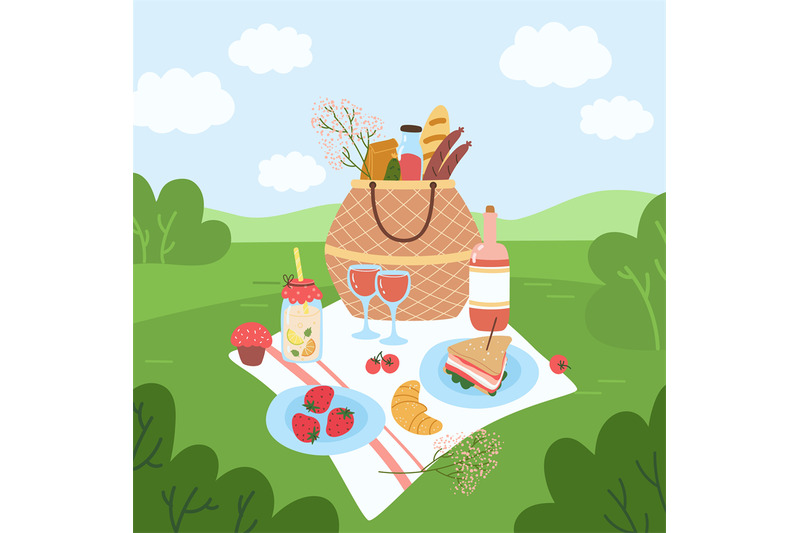 picnic-basket-in-park-serving-in-nature-romantic-lunch-in-forest-cle