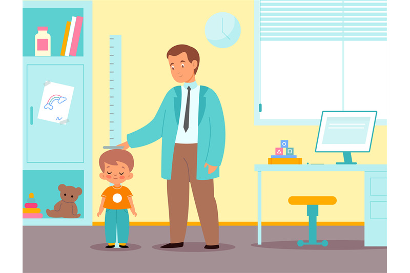 child-in-pediatrics-office-doctor-measures-boy-height-scheduled-medi