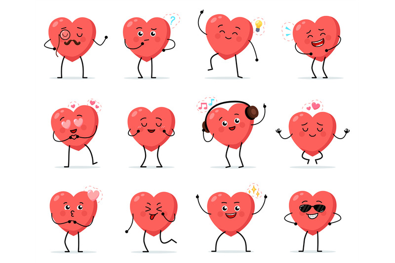 cartoon-heart-character-cute-love-symbols-with-faces-different-poses