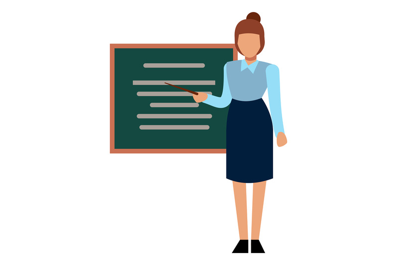 teacher-icon-woman-standing-beside-blackboard-with-stick