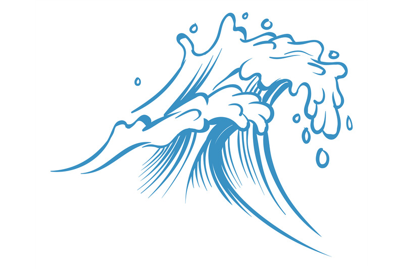 water-splash-in-hand-drawn-sketch-style-sea-wave