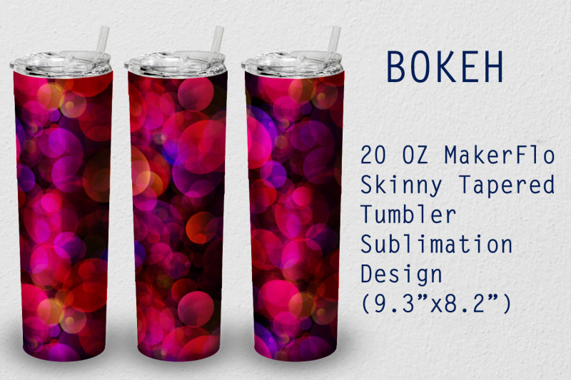 tumbler-tapered-20-oz-sublimation-bokeh-wrap-design