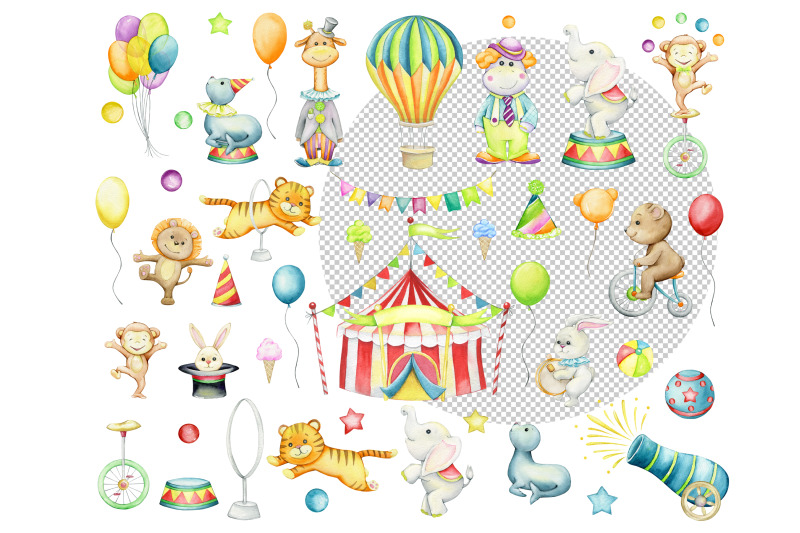 circus-watercolor-animals-clipart-carnival-clip-art-cute-graphics-p