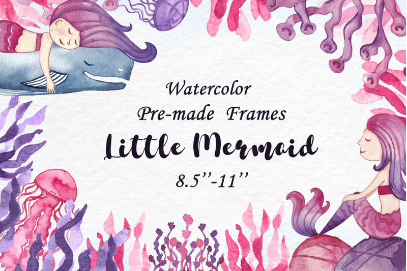 pre-made-frames-quot-little-mermaid-quot