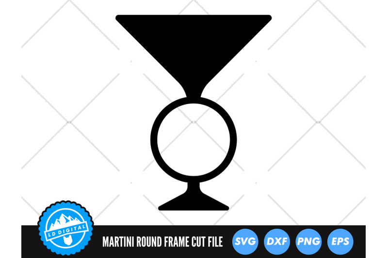 martini-glass-round-frame-svg-martini-cut-file-alcohol-svg