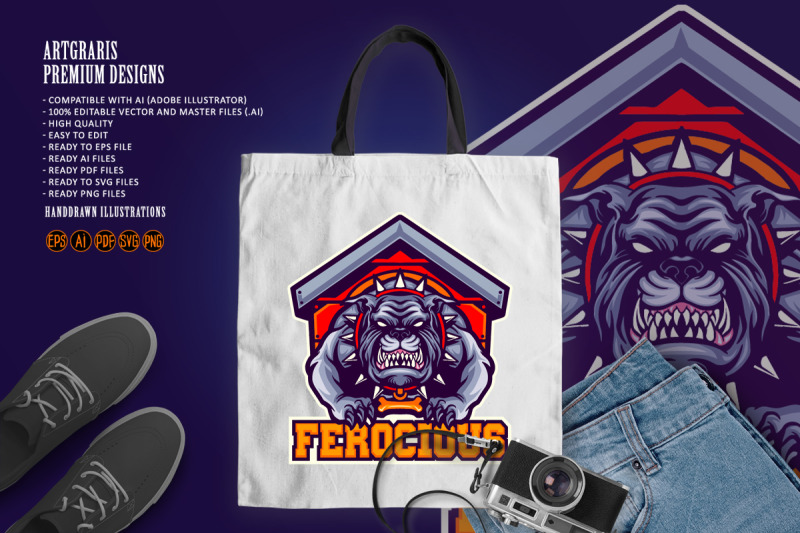 angry-strong-ferocious-dog-mascot-logo-cartoon