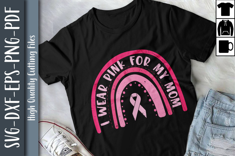 mother-slogan-i-wear-pink-for-my-mom