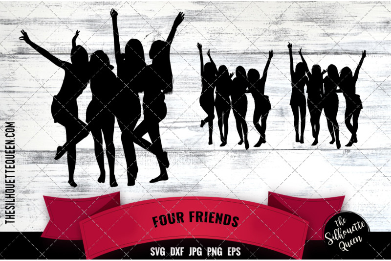 black-four-women-friends