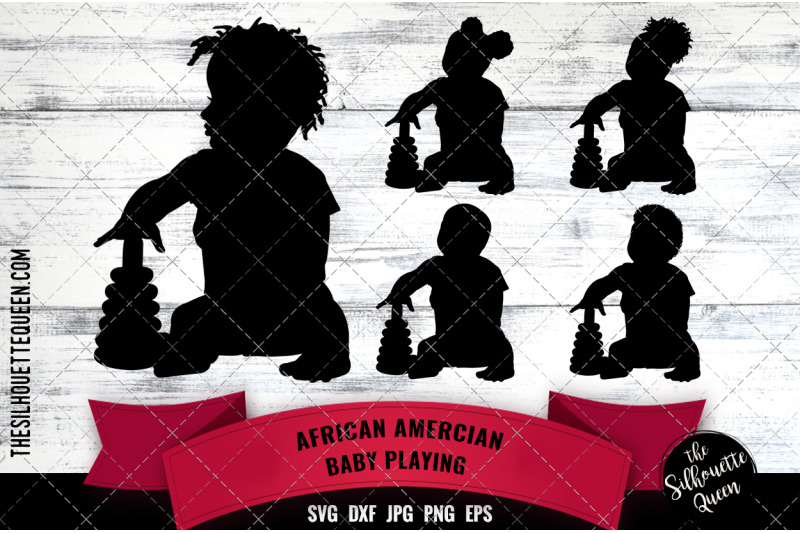 black-baby-playing-svg