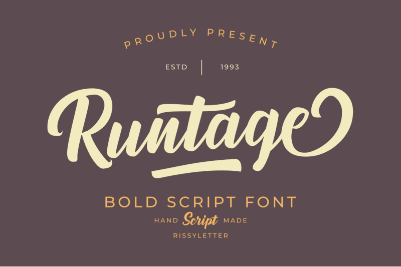 runtage-bold-script