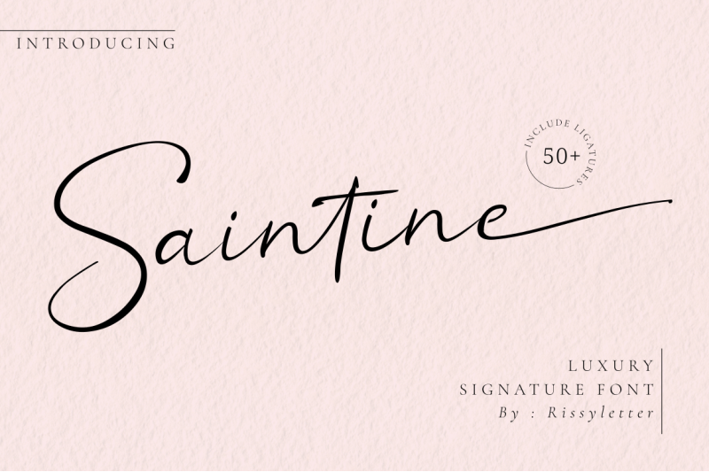 saintine-signature-font