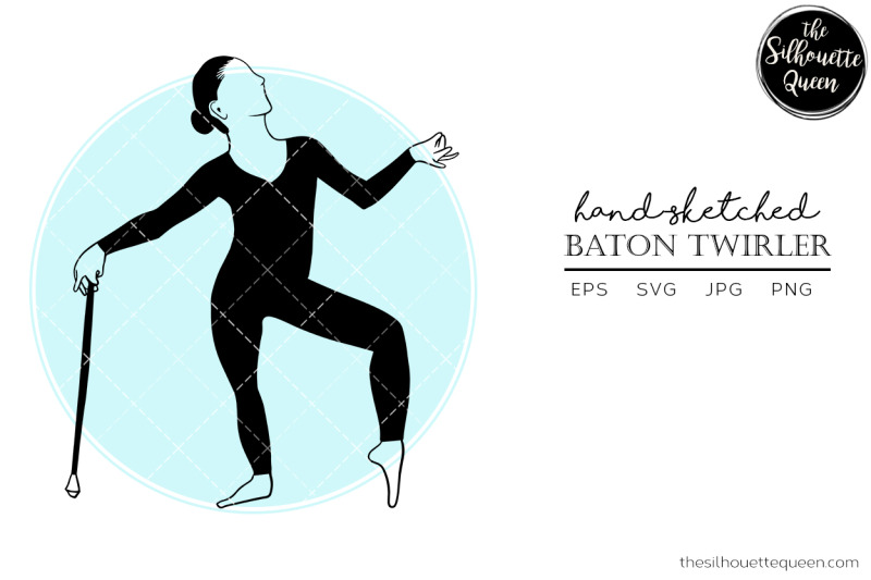 hand-drawn-baton-twirler-vector-sketch