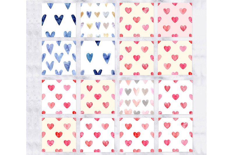 watercolor-hearts-cliparts-and-patterns