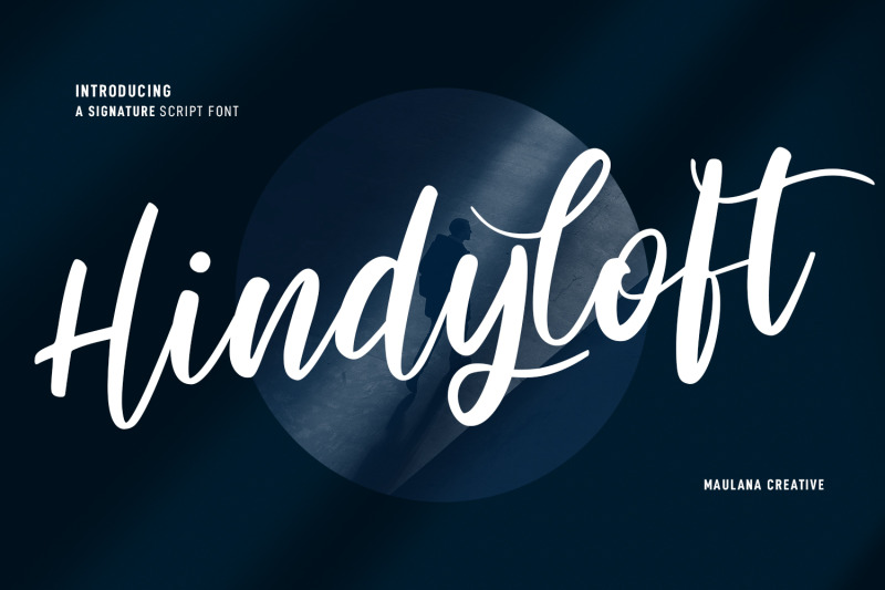 hindyloft-signature-script-font