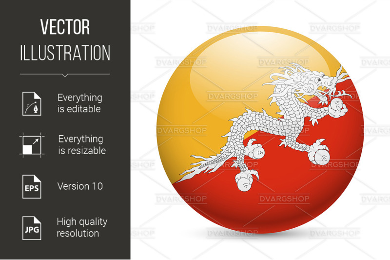 round-glossy-icon-of-bhutan