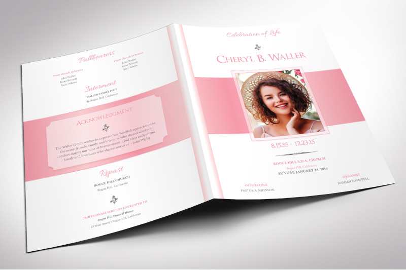 white-pink-tabloid-funeral-program-word
