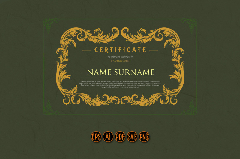 certificate-calligraphic-ellegant-borders-ornate-frame