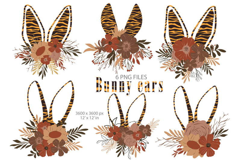 cute-tiger-bunny-ears-sublimations-clipart-5-png-files