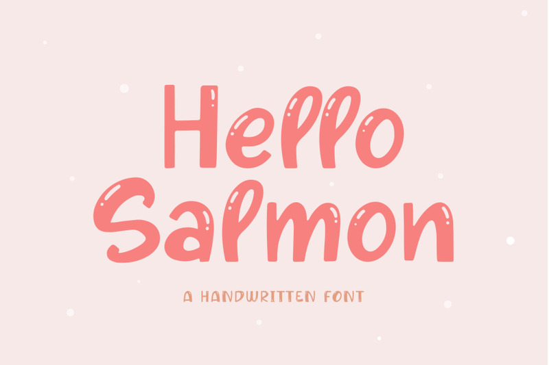 hello-salmon-handwritten-font