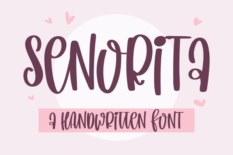 senorita-a-handwritten-font