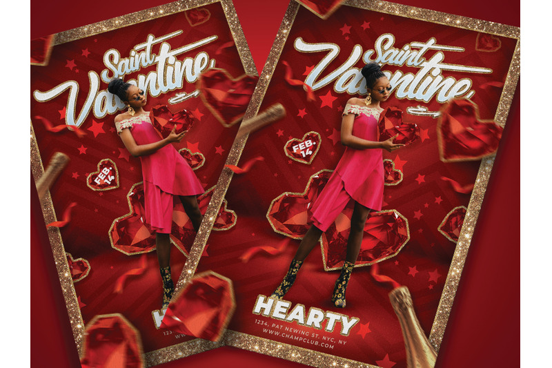saint-valentine-day-party-flyer
